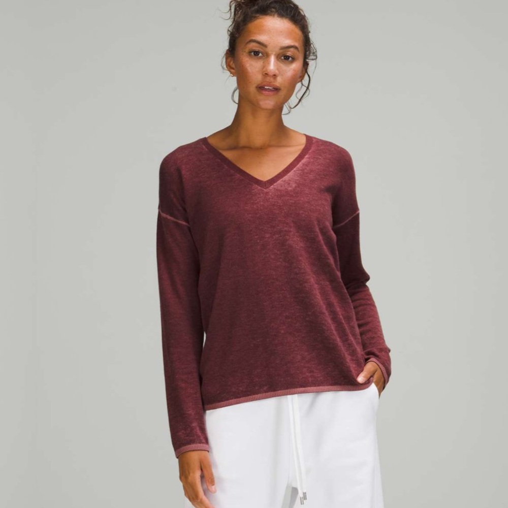 Lululemon Cashlu V-Neck Sweater